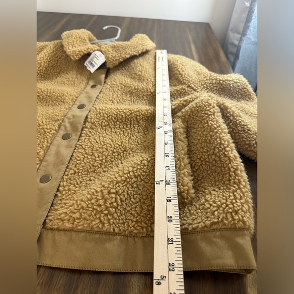 NWT Madewell Portland Sherpa Jacket Camel Color Size XL - Picture 6 of 8